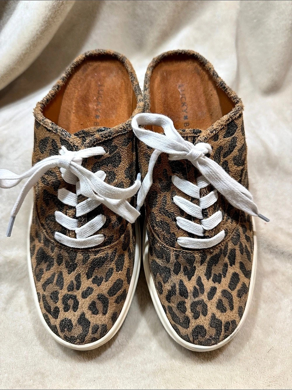 Lucky Brand Talani Mule Sneaker Leopard Print Sneakers